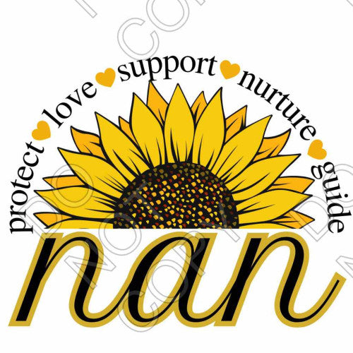 UV-DTF Transfer - Mum/Nan Sunflower