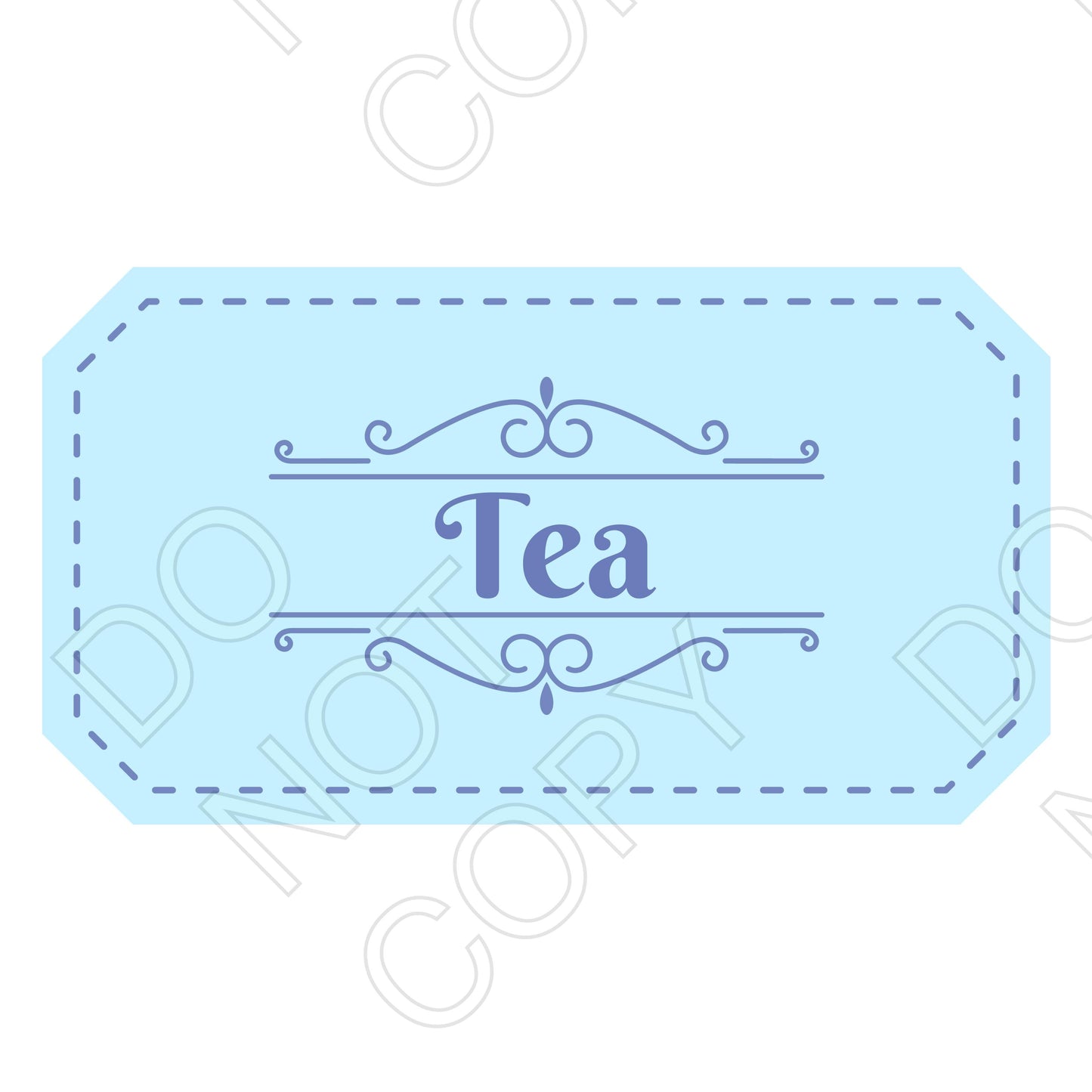 UV-DTF Transfer - Classic Drink Labels (Blue)