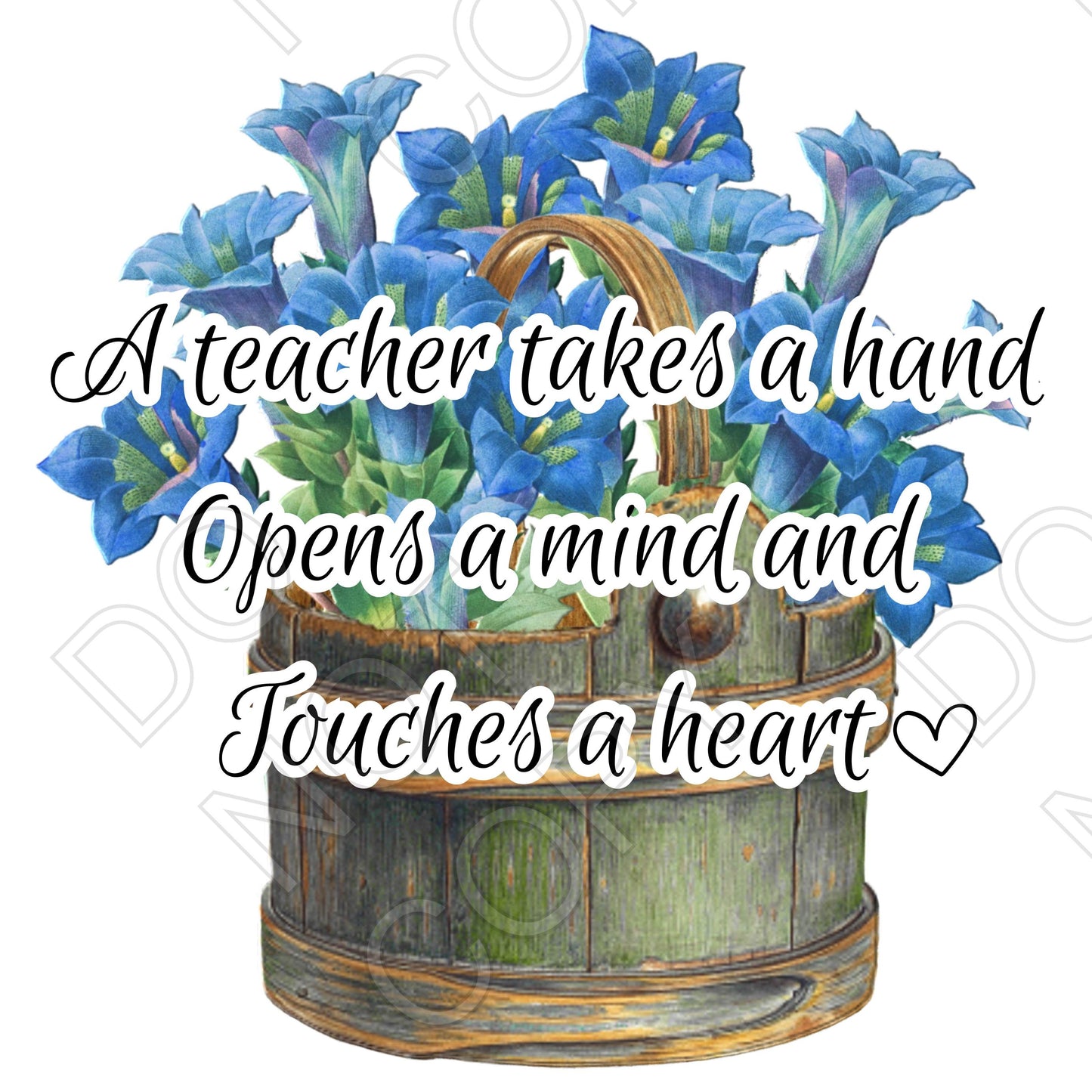 UV-DTF Transfer - Teacher Takes a Hand (Style 1)