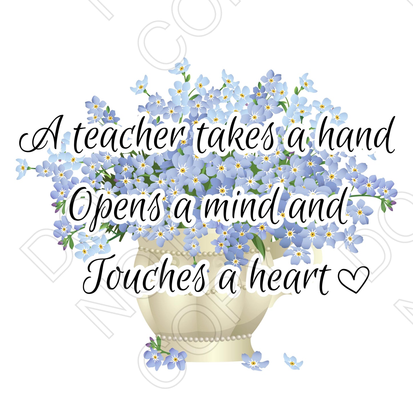 UV-DTF Transfer - Teacher Takes a Hand (Style 4)