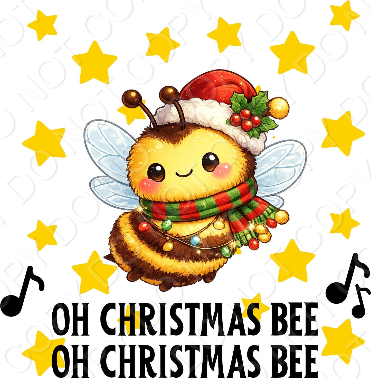UV-DTF Transfer - Oh Christmas Bee!
