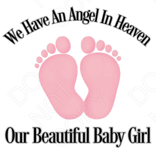 UV-DTF Transfer for Solar Garden Light - Baby Memorial Design (Plurals) with Colour Options