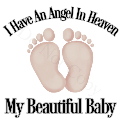 UV-DTF Transfer for Solar Garden Light - Baby Memorial design with colour options