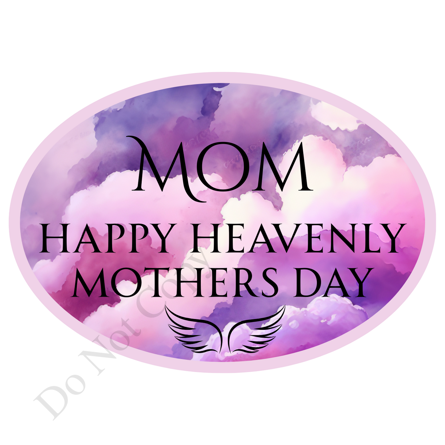UVDTF Transfer - Beautiful Purple Hue Mothers Day Memorial Design for Solar Lights