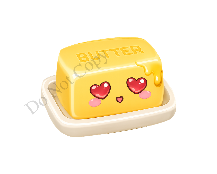 UVDTF Transfer - Squishy Butter Cute Viral Keyring Design