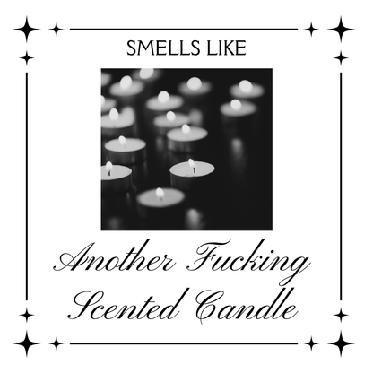 Vinyl Transfer - Funny Candle label 6cm tall. Mixed options available