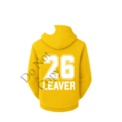 UVDTF Transfer - 2026 leavers hoodie design - Choice of colours. Fit Woodform Crafts acrylic leaver keyrings.