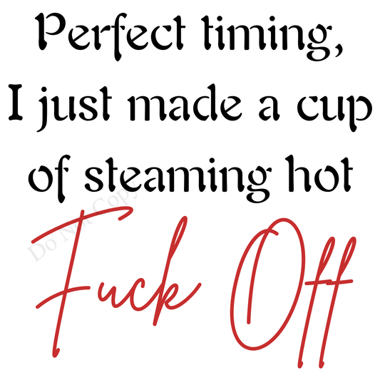 UV-DTF Transfer - Rude cup design style 2, perfect joke gift