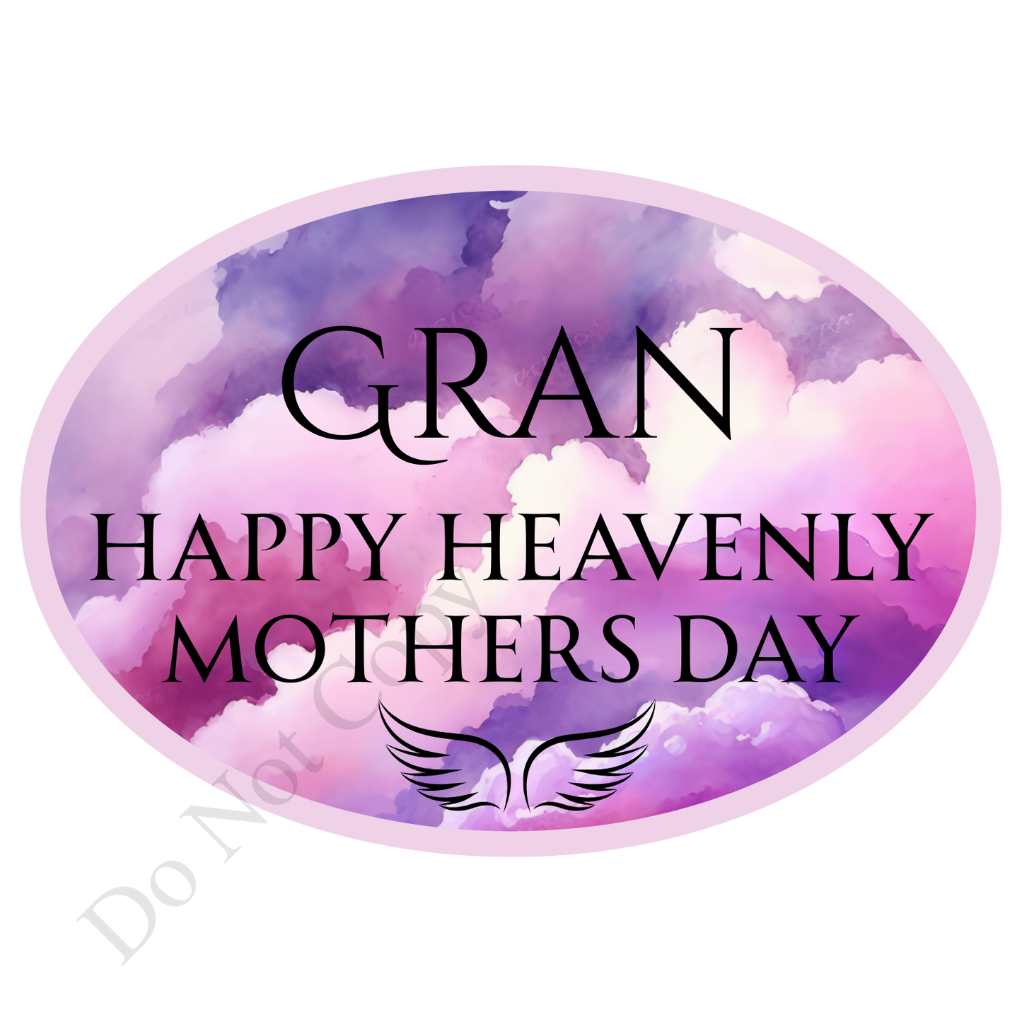 UVDTF Transfer - Beautiful Purple Hue Mothers Day Memorial Design for Solar Lights