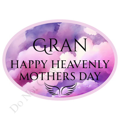 UVDTF Transfer - Beautiful Purple Hue Mothers Day Memorial Design for Solar Lights