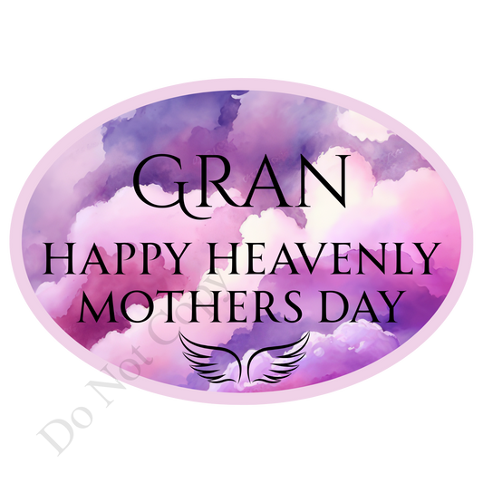UVDTF Transfer - Beautiful Purple Hue Mothers Day Memorial Design for Solar Lights