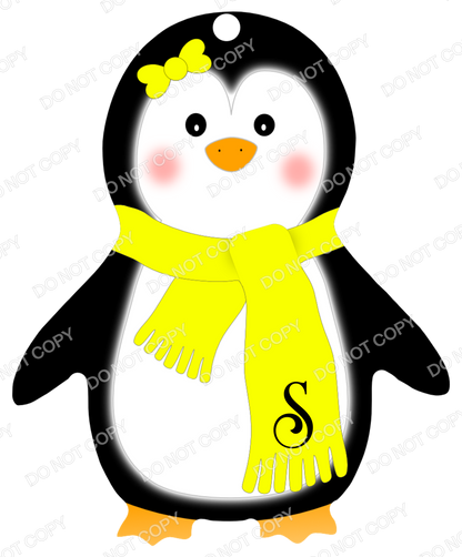 UVDTF Transfer - Penguin Transfer for Woodform Crafts Penguin Bauble (Bespoke)