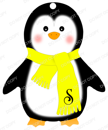 UVDTF Transfer - Penguin Transfer for Woodform Crafts Penguin Bauble (Bespoke)