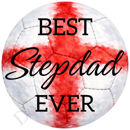 UVDTF Transfer - England colour football design suitable for 4cm keyrings  (Choice of Names)