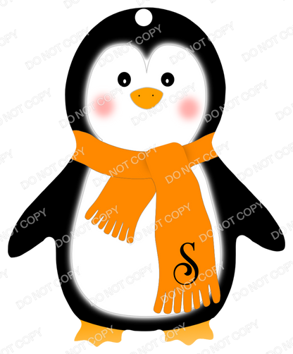UVDTF Transfer - Penguin Transfer for Woodform Crafts Penguin Bauble (Bespoke)