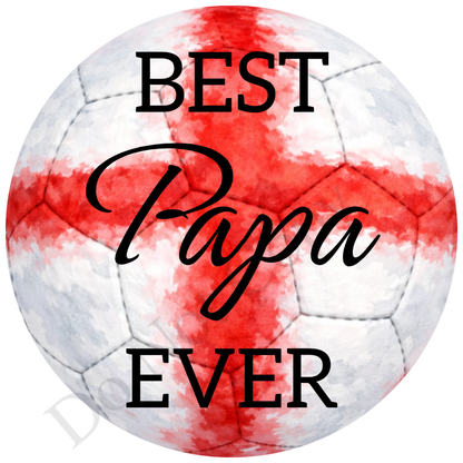 UVDTF Transfer - England colour football design suitable for 4cm keyrings  (Choice of Names)