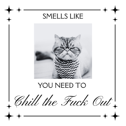 Vinyl Transfer - Funny Candle label 6cm tall. Mixed options available