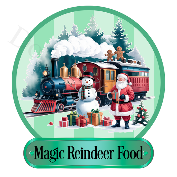 UV-DTF Transfer - Magic Reindeer Food Design (6cm tall) for Push Pops