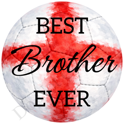 UVDTF Transfer - England colour football design suitable for 4cm keyrings  (Choice of Names)