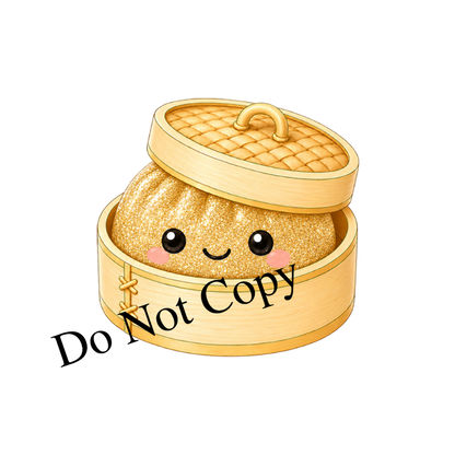 UVDTF Transfer - Viral Dumpling design for Woodform Keyrings (Bespoke)