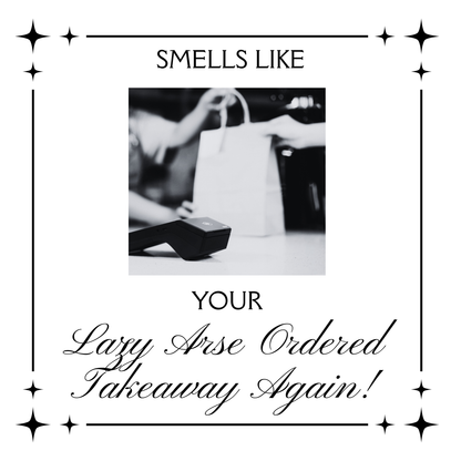 Vinyl Transfer - Funny Candle label 6cm tall. Mixed options available