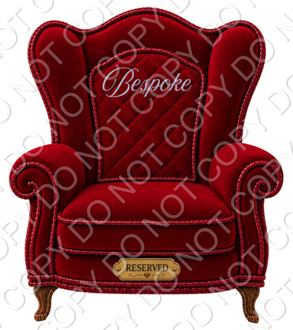 UV-DTF Transfer - Memorial Chairs to fit Woodform Acrylic Hanging Chairs Style 1 (Bespoke)
