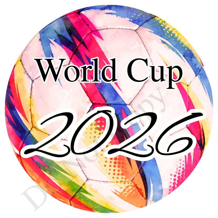 UVDTF Transfer - World cup football design suitable for 4cm keyrings  (Choice of designs)