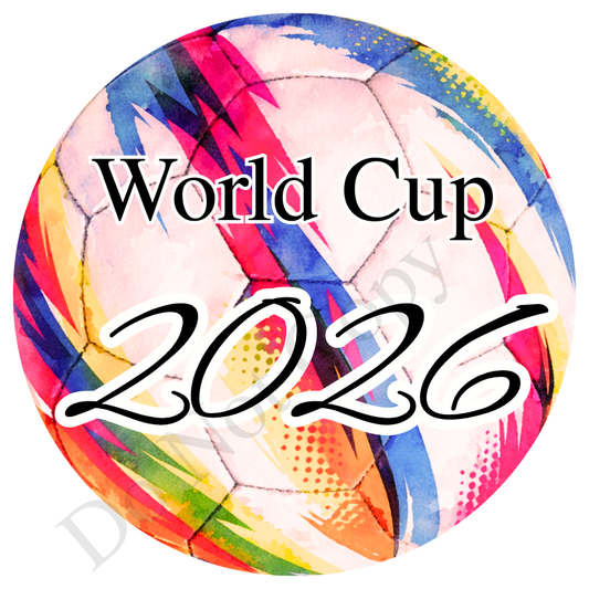 UVDTF Transfer - World cup football design suitable for 4cm keyrings  (Choice of designs)