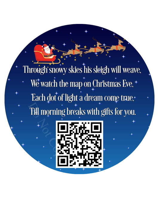 UV-DTF Transfer - Santa Tracker Style 1 design
