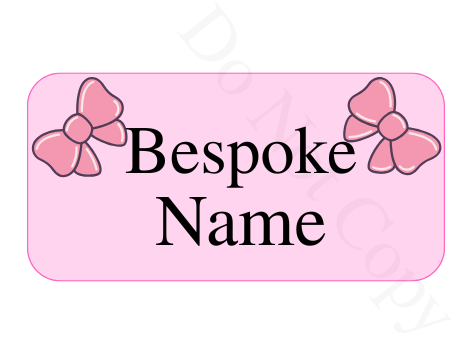 Name Personalised Iron on Name labels for clothing etc. Sheet of 30 (3cmx1.5cm)