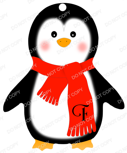 UVDTF Transfer - Penguin Transfer for Woodform Crafts Penguin Bauble (Bespoke)