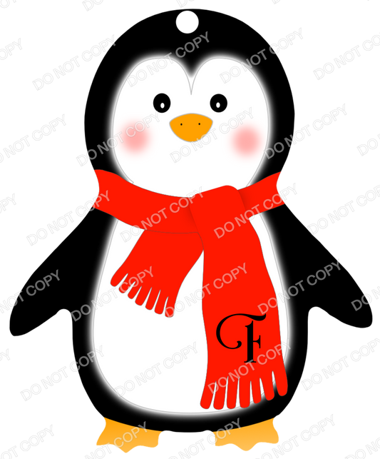UVDTF Transfer - Penguin Transfer for Woodform Crafts Penguin Bauble (Bespoke)