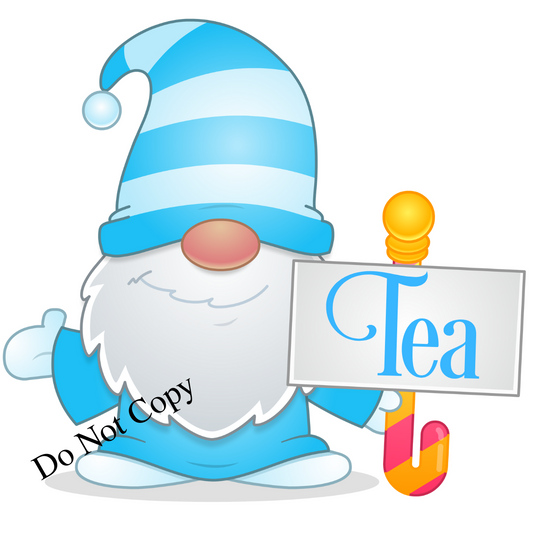 UV-DTF Transfer - Cute Gonk designs for a range of storage containers (Tea Coffee Sugar)