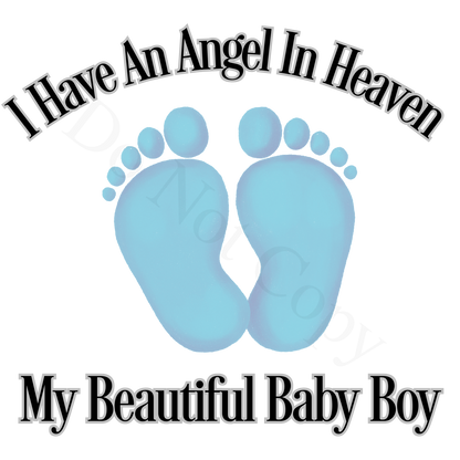 UV-DTF Transfer for Solar Garden Light - Baby Memorial design with colour options