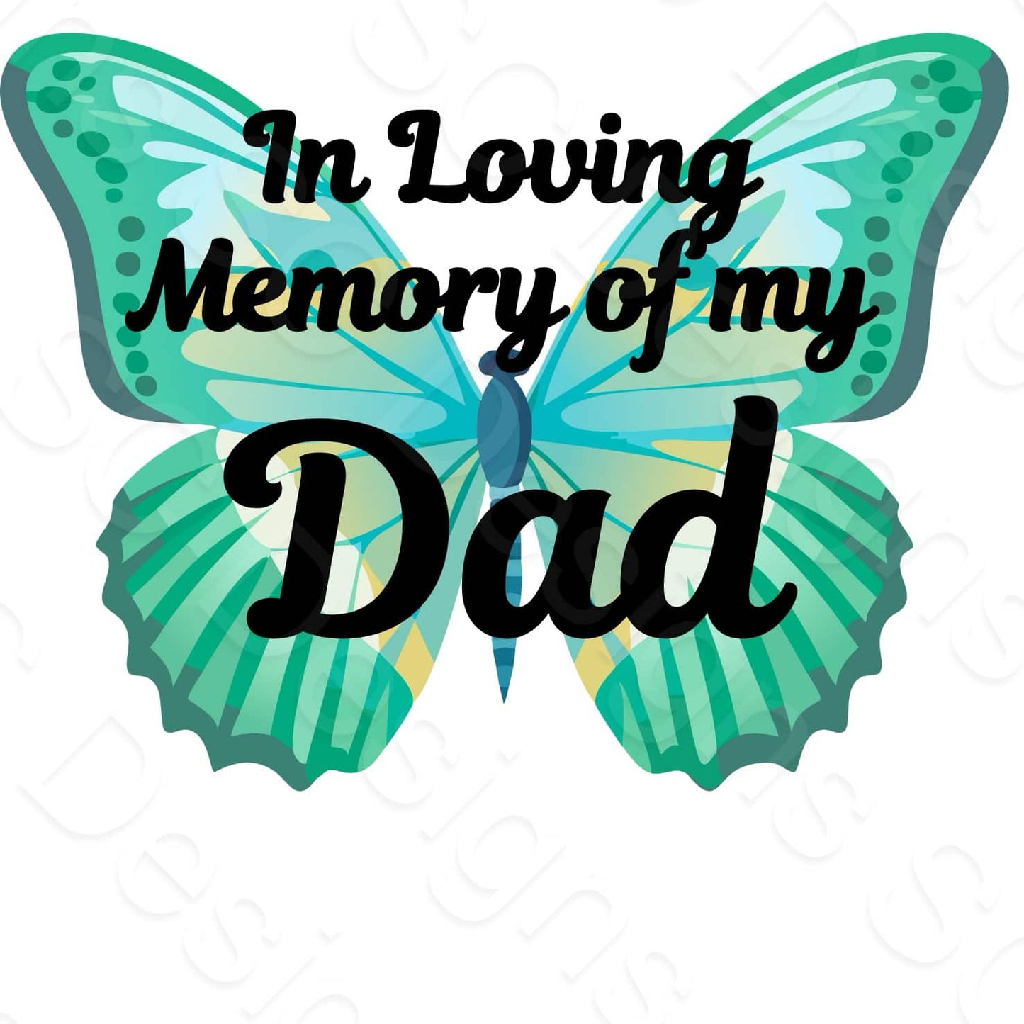 UV-DTF Transfer - In Memory of My... (Male Version)