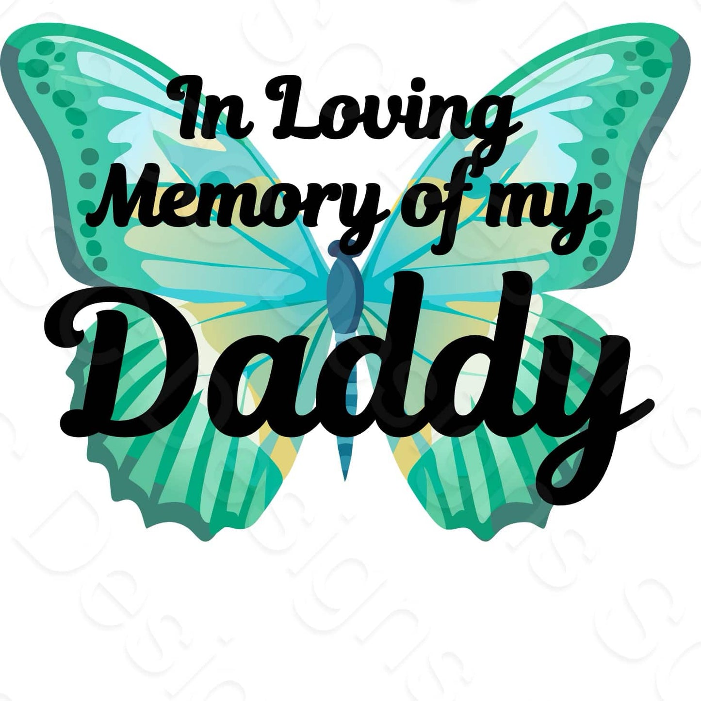 UV-DTF Transfer - In Memory of My... (Male Version)