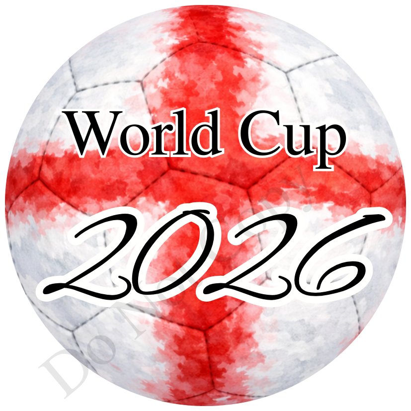 UVDTF Transfer - World cup football design suitable for 4cm keyrings  (Choice of designs)