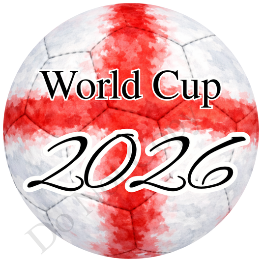 UVDTF Transfer - World cup football design suitable for 4cm keyrings  (Choice of designs)
