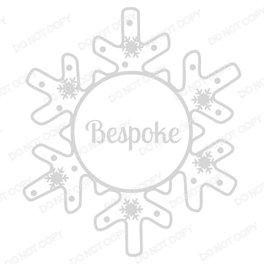 UVDTF Transfer - Snowflake Transfer for Woodform Crafts Snowflake Bauble (Bespoke)