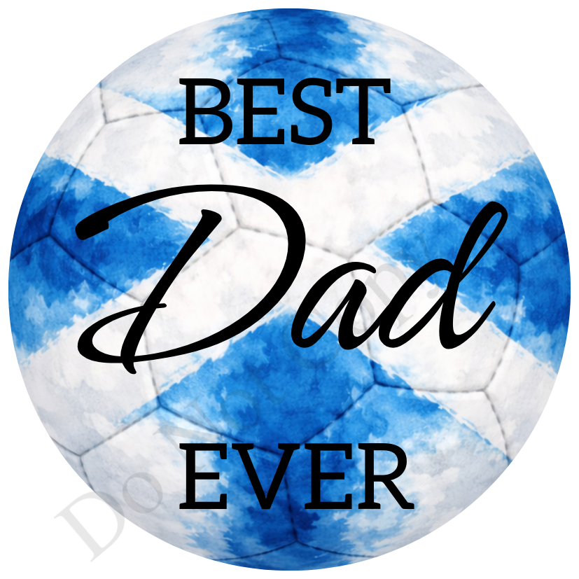 UVDTF Transfer - Scotland colour football design suitable for 4cm keyrings  (Choice of Names)