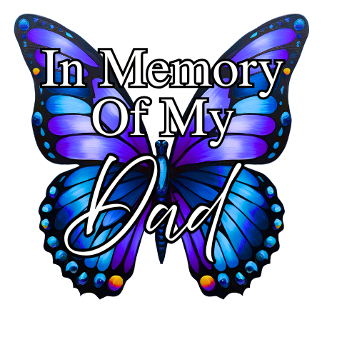 UV-DTF Transfer for Solar Garden Light - In Memory (Butterfly Male)