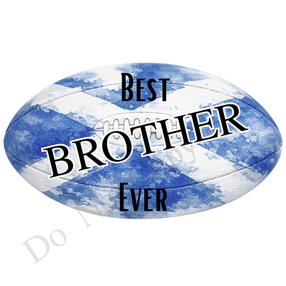 UVDTF Transfer - Scottish colours rugby ball suitable for keyrings  (Choice of Names)