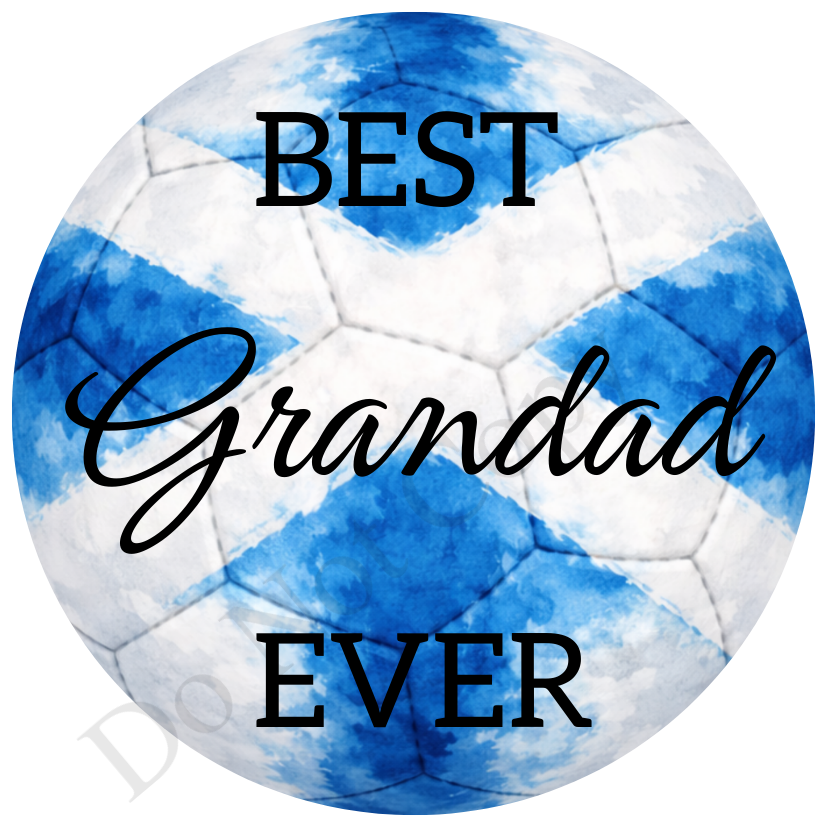 UVDTF Transfer - Scotland colour football design suitable for 4cm keyrings  (Choice of Names)