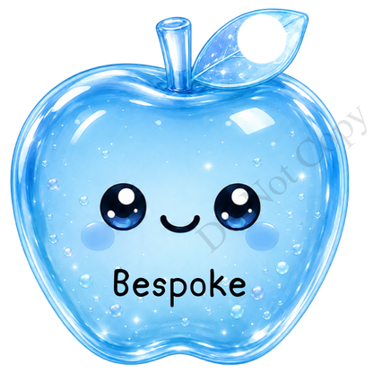 UVDTF Transfer - Cartoon Squishy Apple Cute Keyring Design (Bespoke)