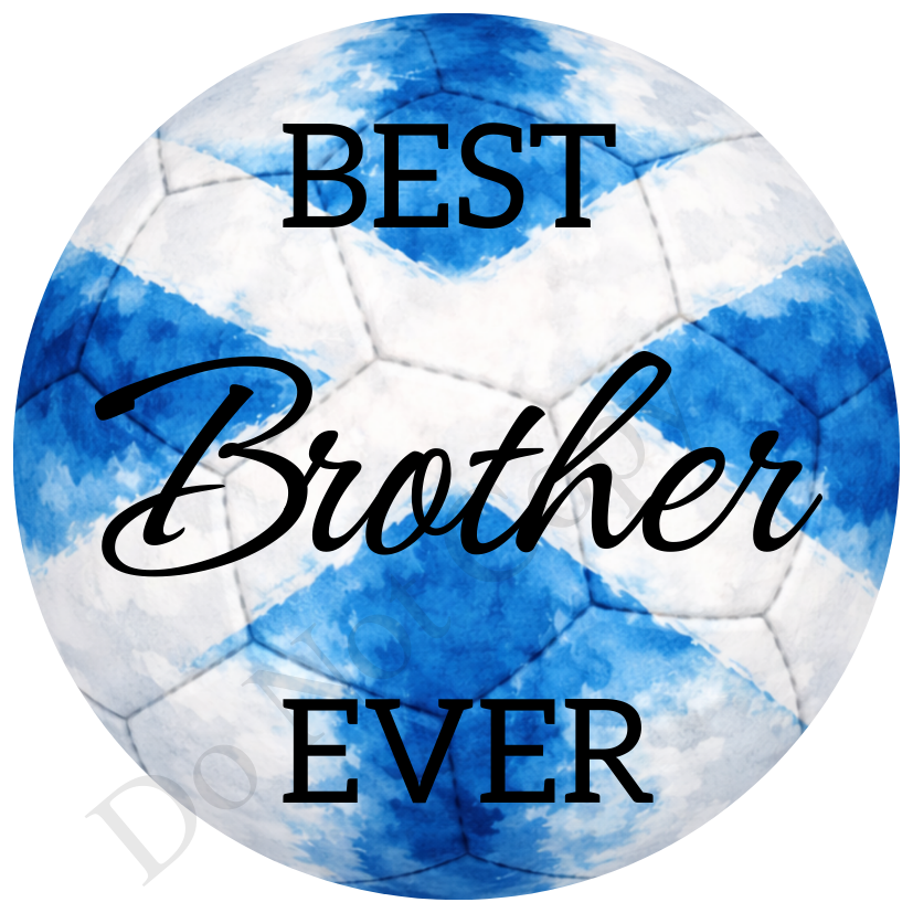 UVDTF Transfer - Scotland colour football design suitable for 4cm keyrings  (Choice of Names)