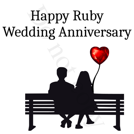 UV-DTF Transfer - Wedding Anniversary designs