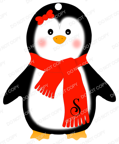 UVDTF Transfer - Penguin Transfer for Woodform Crafts Penguin Bauble (Bespoke)