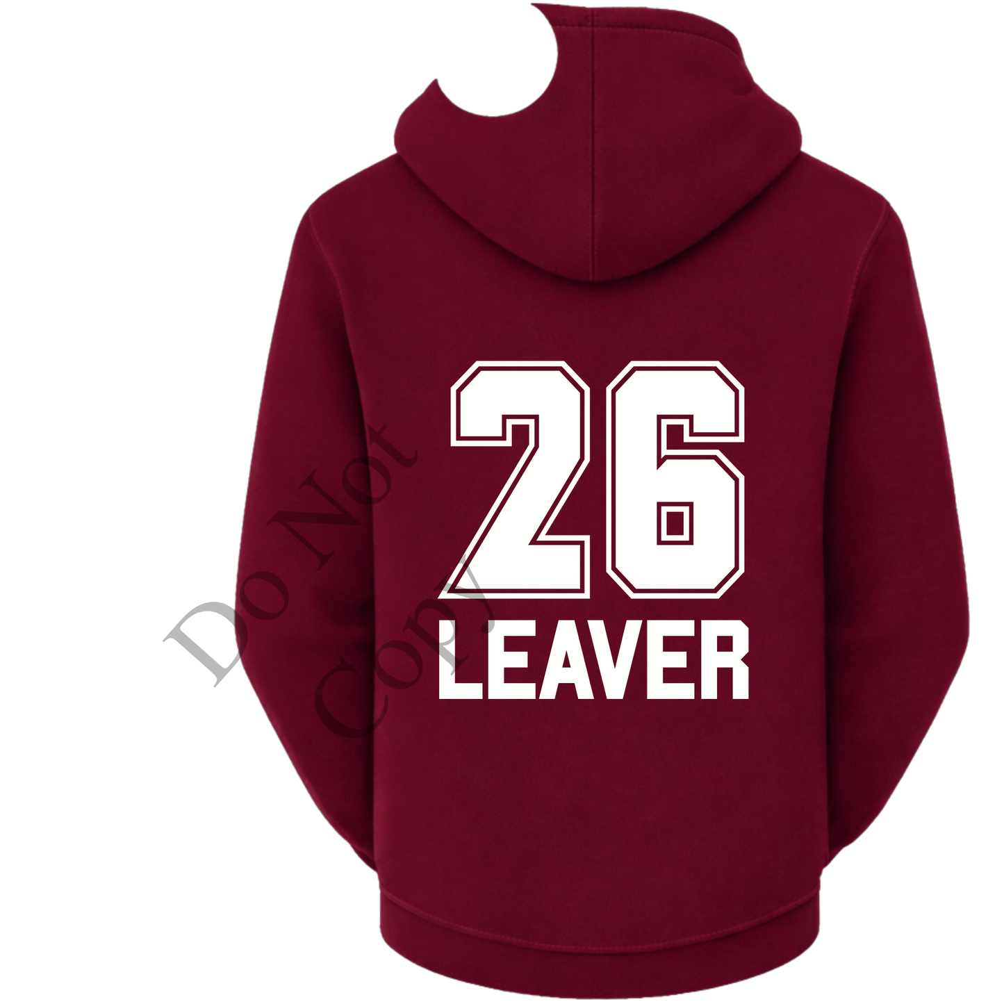 UVDTF Transfer - 2026 leavers hoodie design - Choice of colours. Fit Woodform Crafts acrylic leaver keyrings.