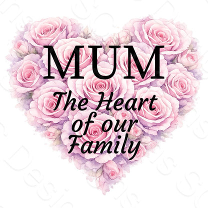 UV-DTF Transfer - Heart of Our Family