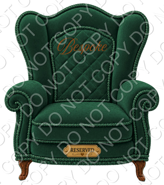 UV-DTF Transfer - Memorial Chairs to fit Woodform Acrylic Hanging Chairs Style 1 (Bespoke)